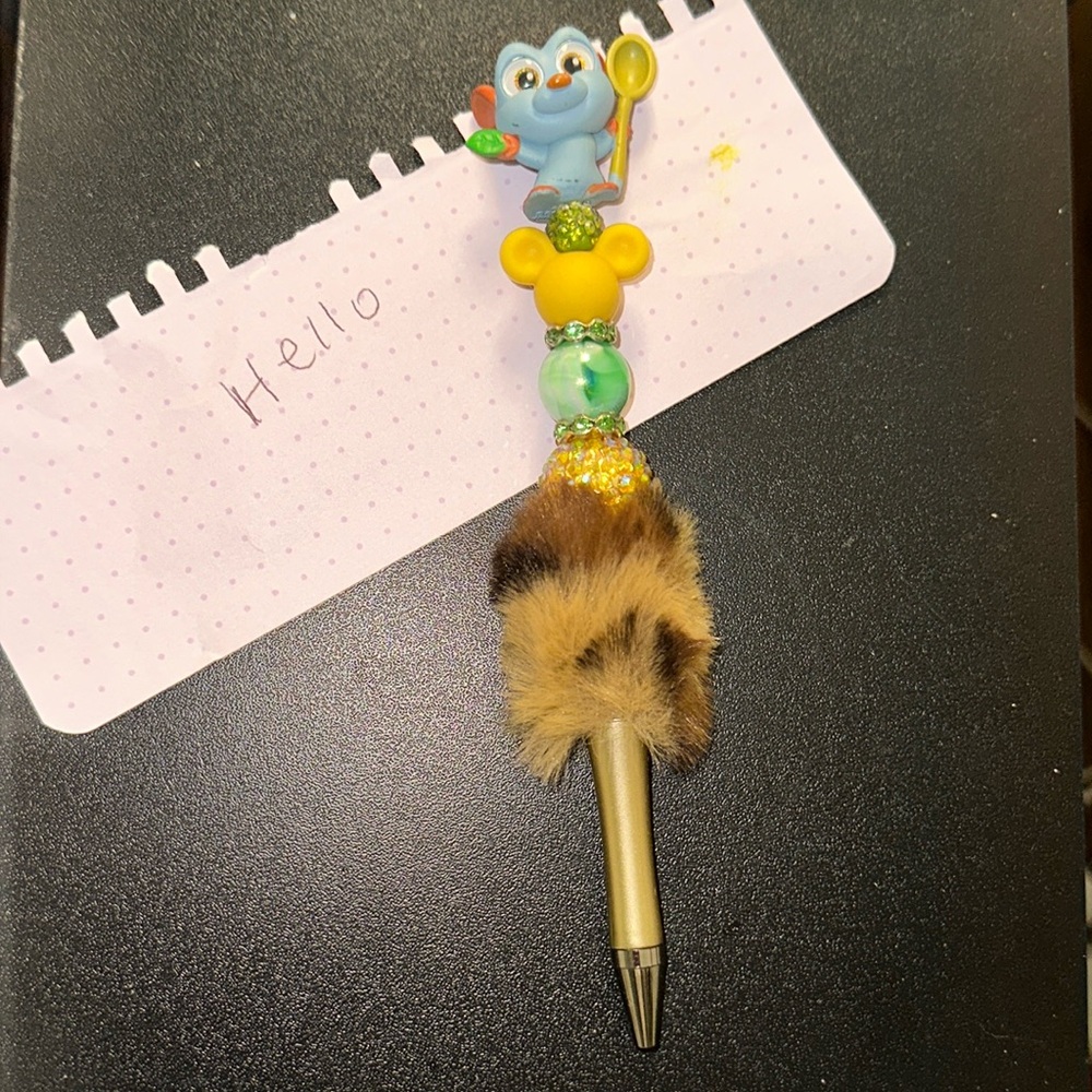 Cute HANDMADE character PEN from the movie Ratatouille! 
One of A Kind ❤️✍️